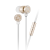 Guess in-ear white gold headphones - noise reduction