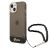 Guess iPhone 14 & 15 Plus Hardcase Backcover - Translucent - with strap - Black