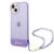 Guess iPhone 14 & 15 Plus Hardcase Backcover - Translucent - with strap - Purple