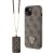 Guess iPhone 14 Back cover case - Metal logo strass crossbody - Brown