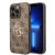 Guess iPhone 15 Pro TPU Hardcase - 4G - Big Metal Logo - Brown