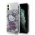 Hello Kitty iPhone 11 TPU Back Cover - Graffiti Kitty on bricks - White