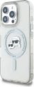 Karl Lagerfeld iPhone 16 Pro Max Back cover case - Magsafe IML metal - White