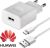 Huawei universele adapter + 1m USB-C kabel - Snel laden - Wit