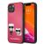 Karl Lagerfeld iPhone 13 & 14 Hardcase - Karl & Choupette - Fuchsia