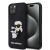 Karl Lagerfeld iPhone 15 & 14 Plus TPU Back Cover - 3D Rubber - NFT K&C - Black