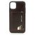 Pierre Cardin Apple iPhone 11 Dark Brown Back cover case - Genuine Leather