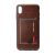 Pierre Cardin backcover for iPhone Xs Max - D Brown (8719273277966)