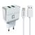 TUNIQ Dual Port 2.1A travel charger - Apple Lightning - White (CE)